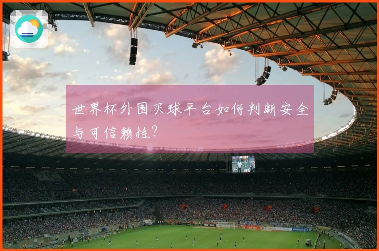 世界杯外围买球平台如何判断安全与可信赖性？